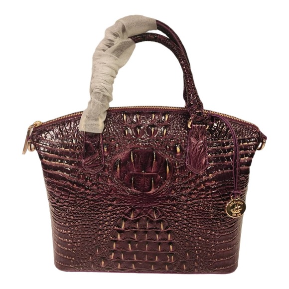 nwt BRAHMIN Duxbury Satchel Sunset Melbourne with detachable crossbody strap - Picture 2 of 16